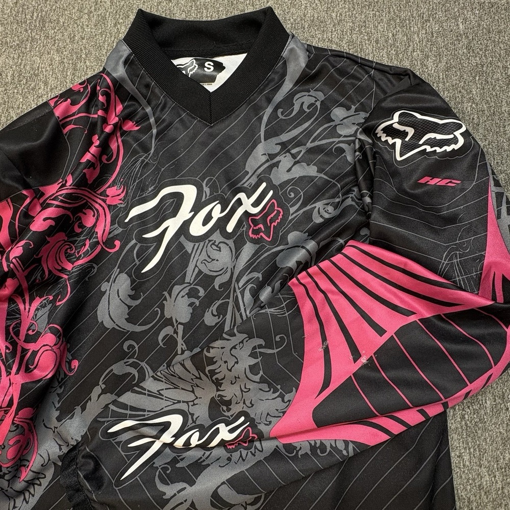 Fox Racing MX Motocross Jersey Womens Black & Pink Size S